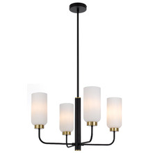 Jaramillo 4 Light Metal & Glass Pendant